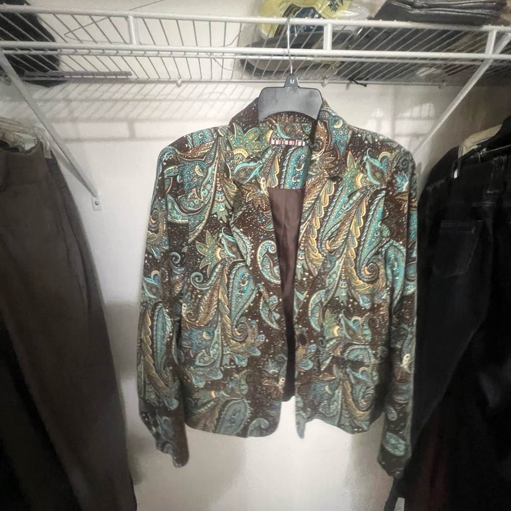 Brown and Green Blazers with Military-Inspired Design